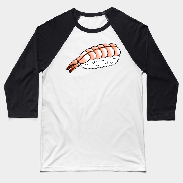 Shrimp Nigiri Baseball T-Shirt by drawingsbydarcy